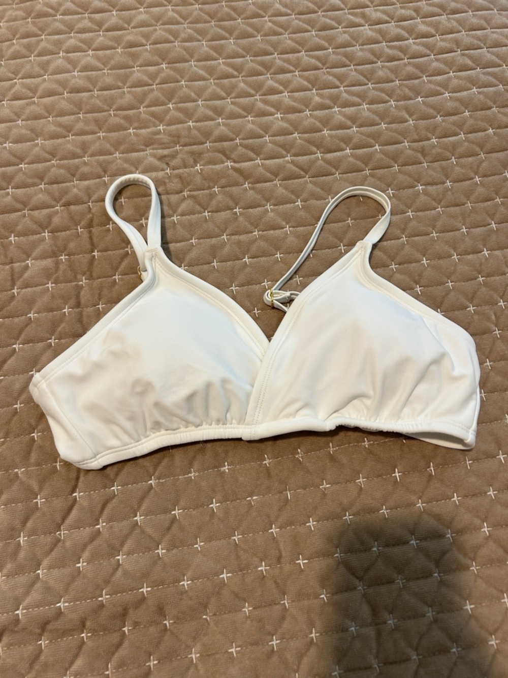 Target Women's White Triangle Swim Bikini Top